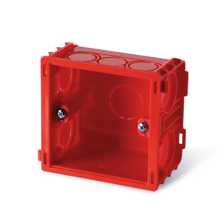 PVC 86*86*38m Junction Box Safe Flame-Retardant PVC Material Plastic Electric Junction Box