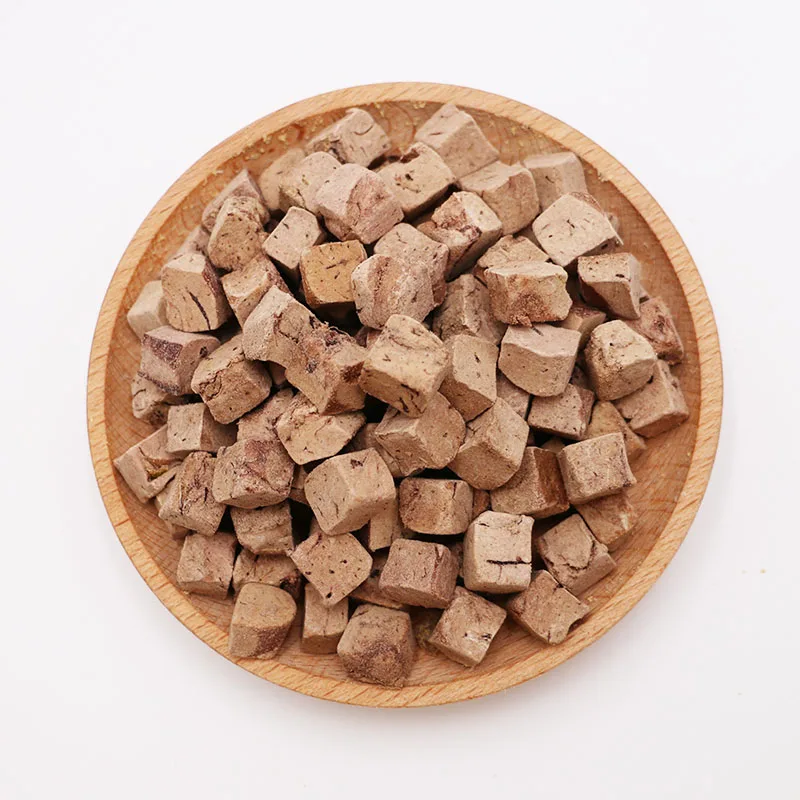 High Quality Chicken Liver Cubes Freeze dried Treats Snack Dog Freeze Dried Pet Food