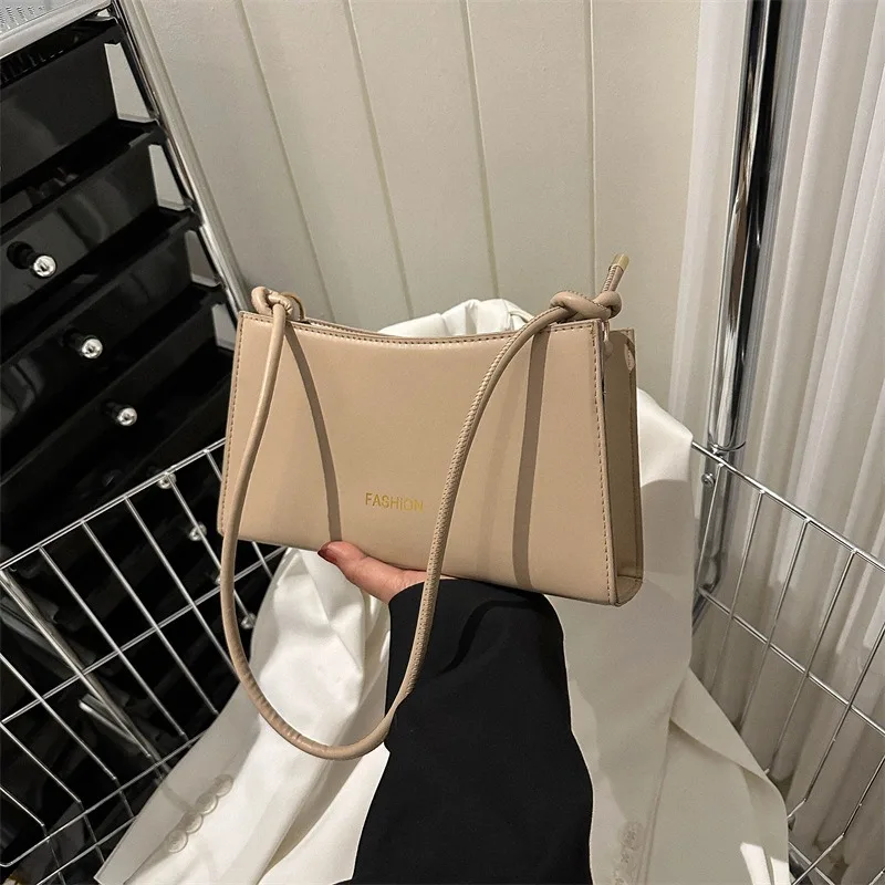 Individuality French Candy-colored underarm handbag 2024 storage new fashion simple shoulder bag western style handbag
