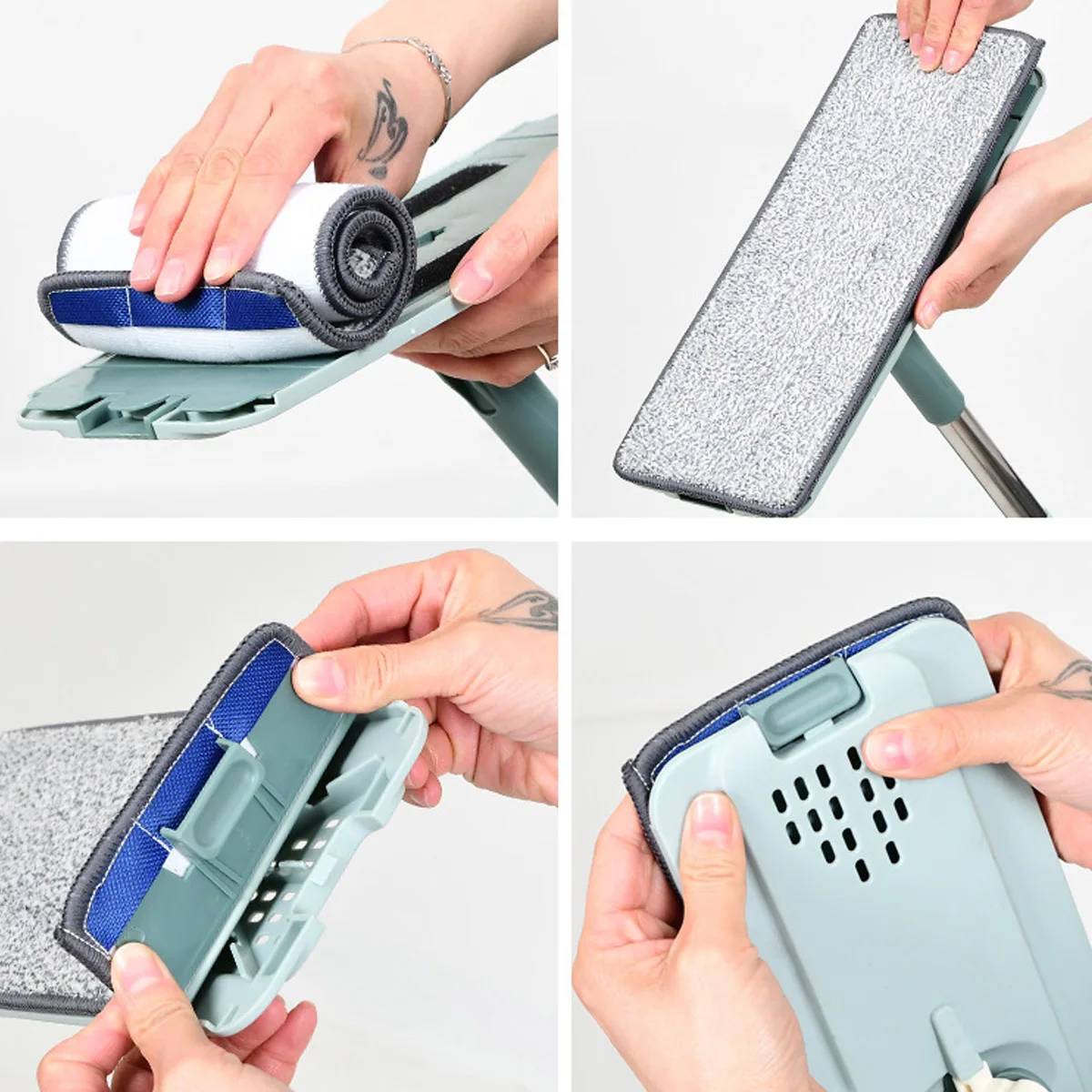 Hot sale factory direct price mop set mop and bucket set flat mop bucket for floor cleaning