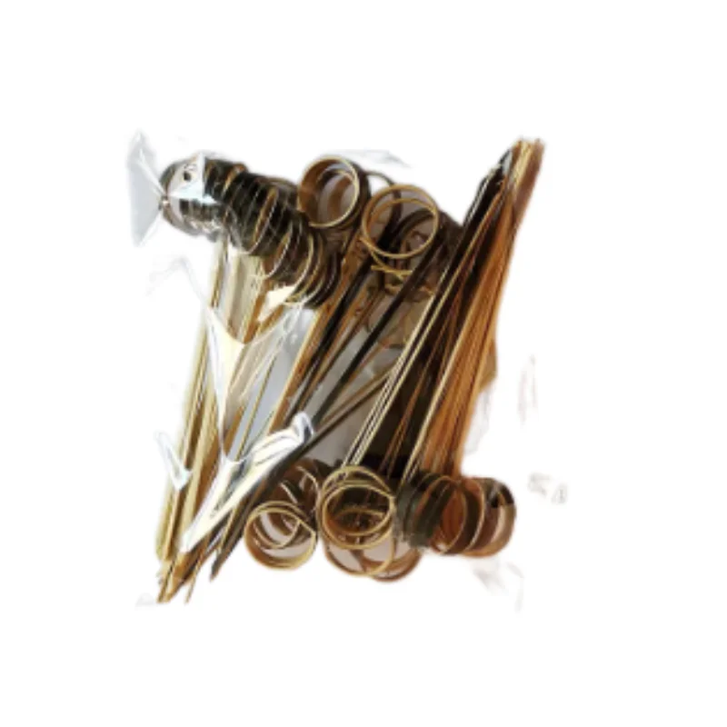 9cm knot shape red color bamboo skewer