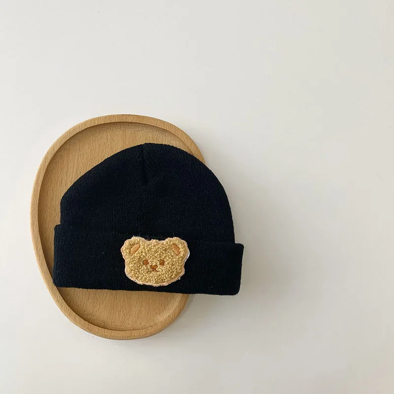 Fashion cotton fabric winter kids caps customized baby hats Unisex newborn baby beanie hats