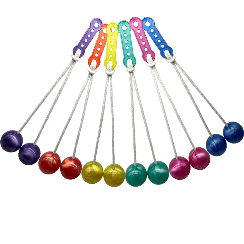 Plastic Noise Maker Click Clack Balls Clacker Balls Fidget Toys For Kids Playing