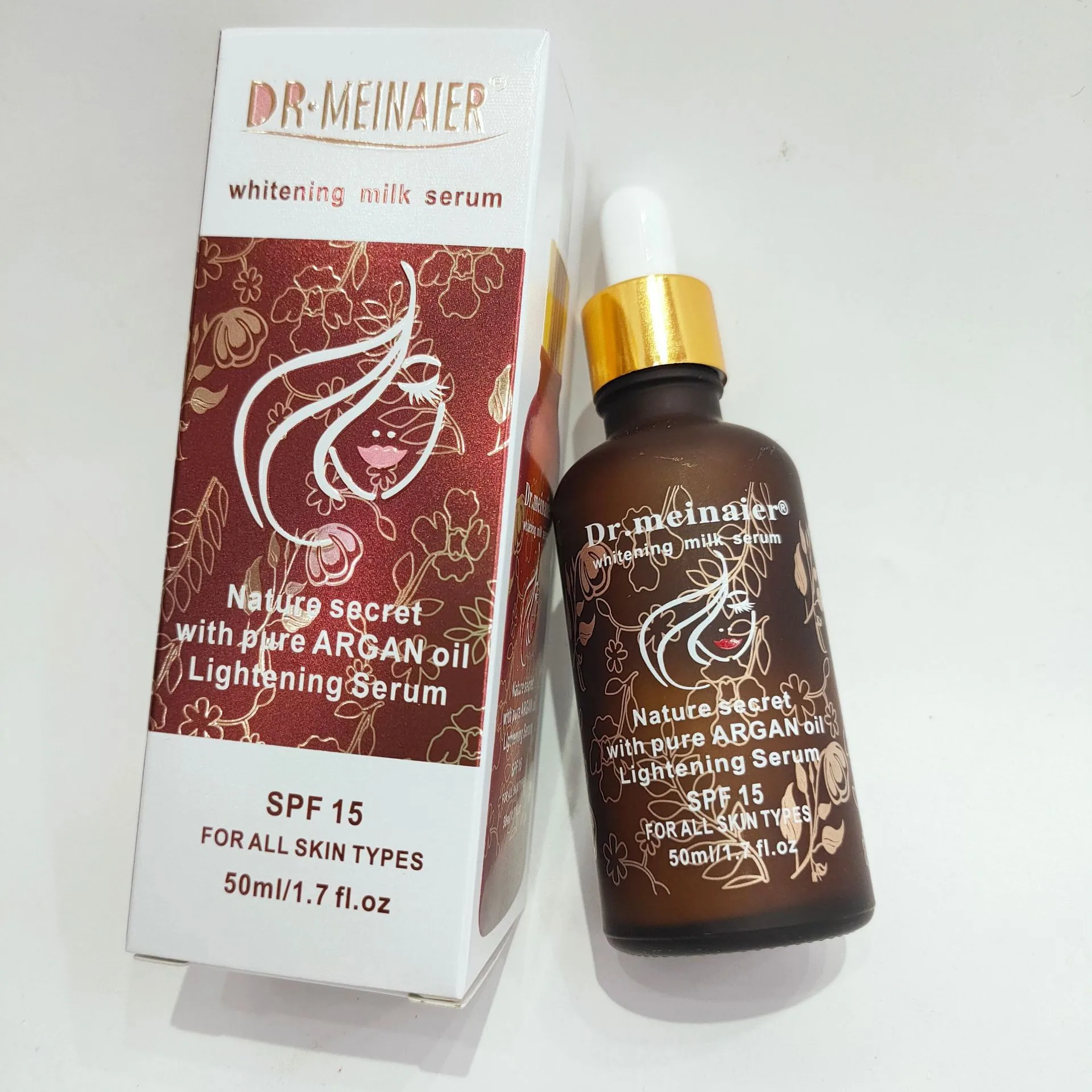 Pure Whitening Milk Face Serum with Argan oil Moisturizing Anti-aging Fade Spots skincare serum