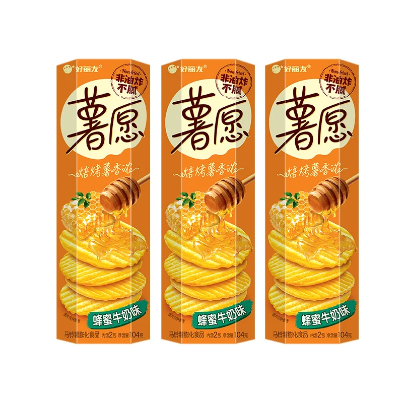 exotic snacks potato chips Original Honey Milk Flavor Office Snacks Leisure Snacks 104g