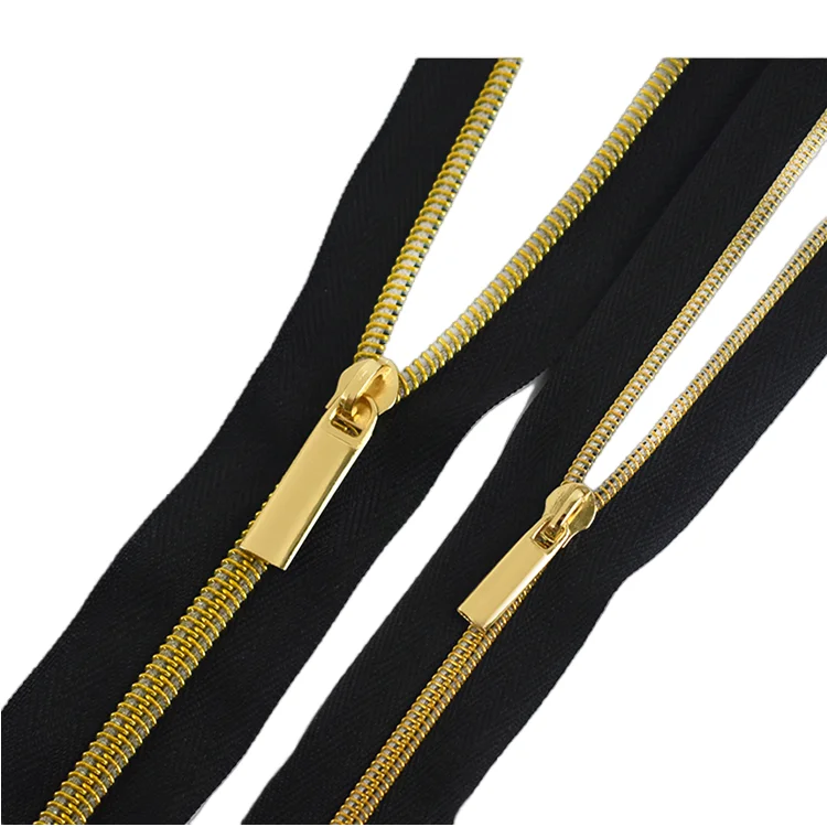 Custom Gold Zip Puller Garment Zipper Slider Brand Logo Bag Zipper Head Custom Zipper Pulls