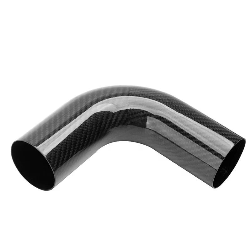 High Strength Air Intake Tube 90 Degree Intake Hoses Carbon Fiber Intake Elbow Bent Tube Pipe
