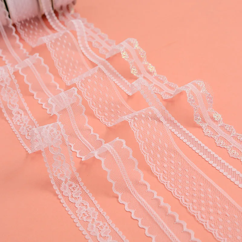 Wholesale custom wedding bridal gift wrapping bow lace ribbon flora ribbon