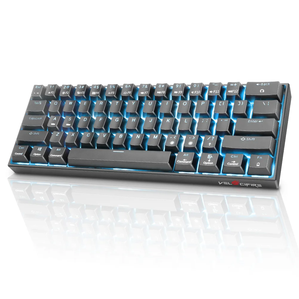 60% Mechanical Keyboard Cherry MX Red Keyboard Switches Wlireless Keyboard led Backlight