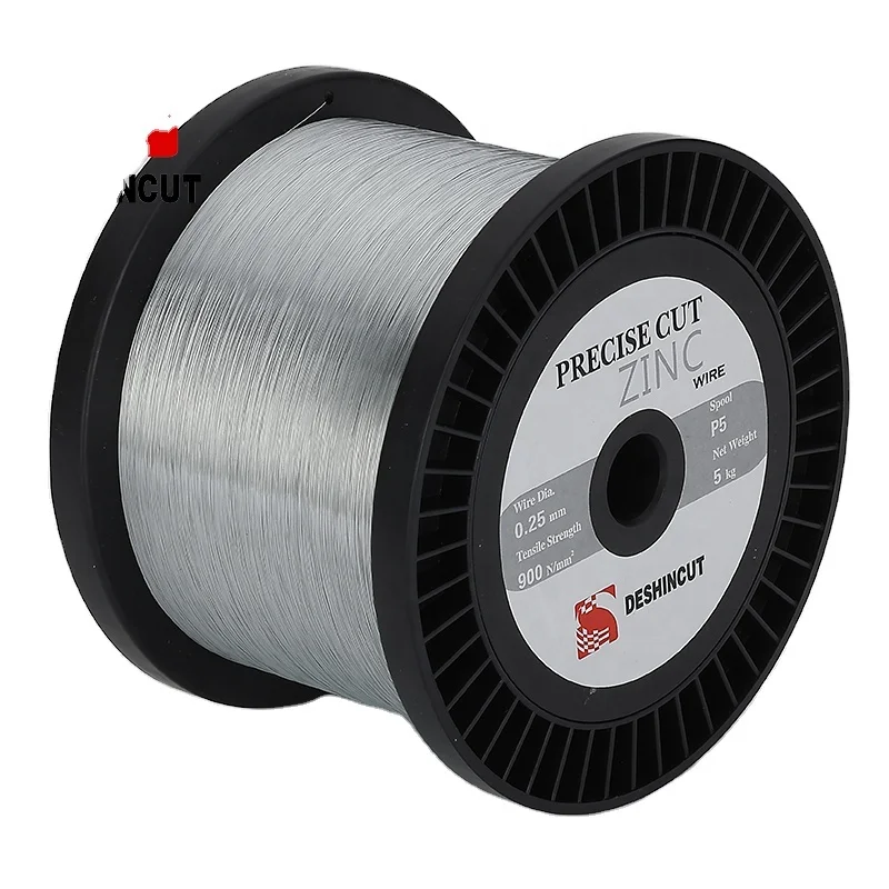 no zinc powder paraffin free hard soft 0.20 0.25 0.30mm ROHS attested EDM cut wire Zinc Coated Wire