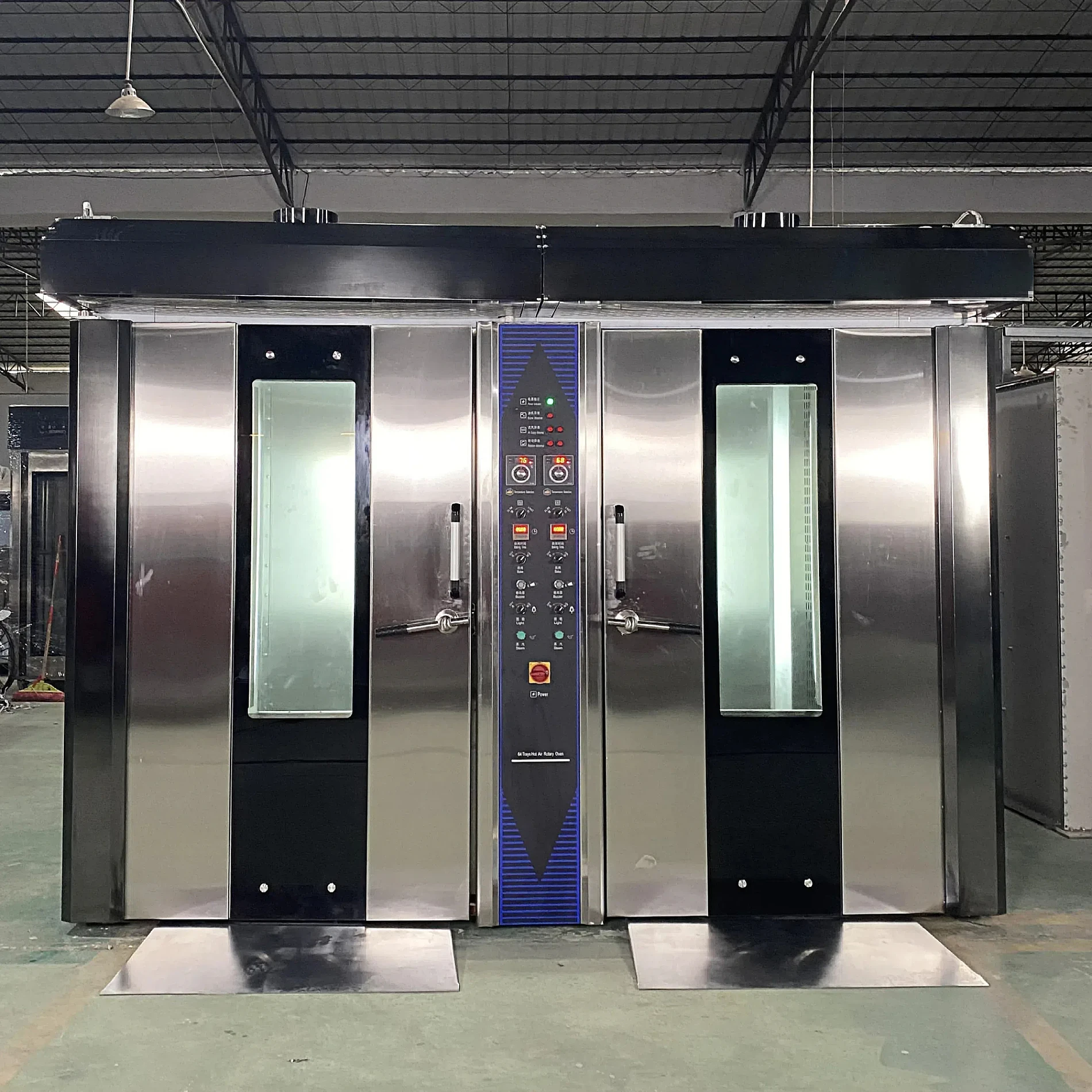 New Stainless Steel Backer Rotary Chicken Oven 16 32 64 Trays Diesel Electric Gas Type Rotary Oven For Sale
