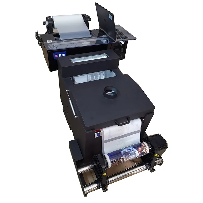 for EPSON DTF L1800/R1390 PRINTER Hot Sale automatic 30cm 60cm PET film white Powder Shaker With Drying Function Oven