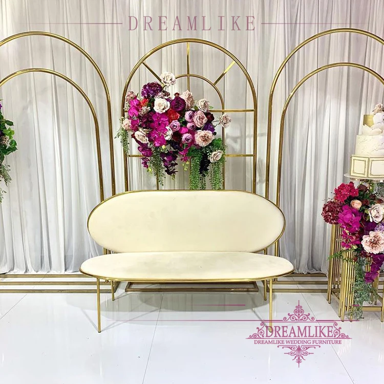 Modern wedding furniture fabric sofa set living room princess pink sofa event couches for weddings