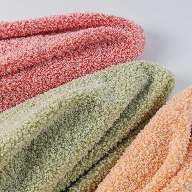 Оптовая продажа китайское зимнее пальто Выцветшая ткань из овечьей шерсти 100% полиэстер шерпа шерпы флисовая искусственного меха/