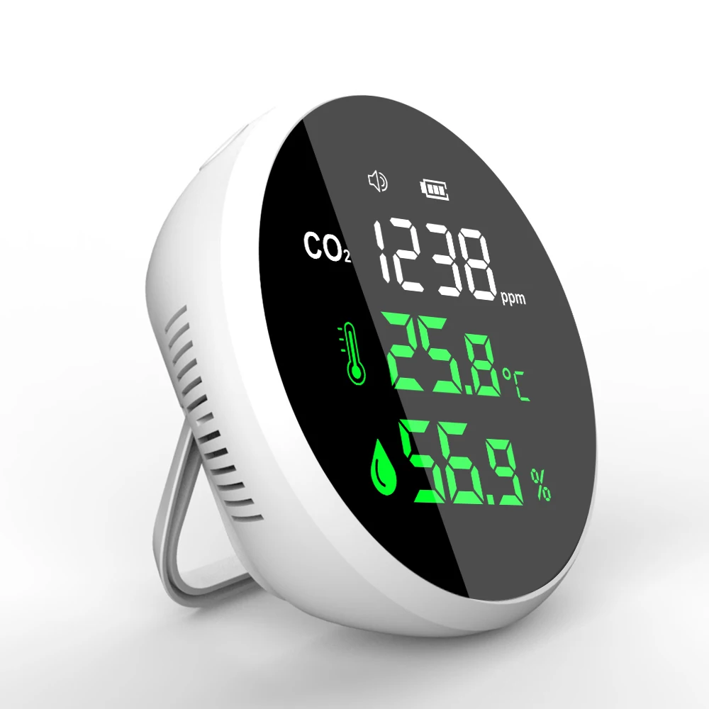 temperature Humidity Meter Desktop CO2 Monitor Carbon dioxide meter Co2 analyzer MINI CO2 Meter