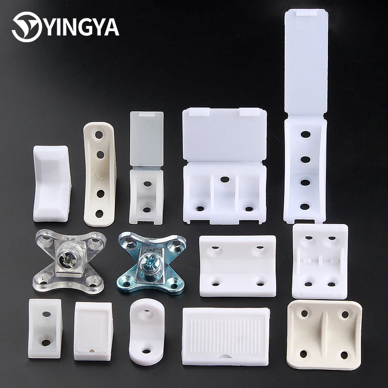 Right Angle Plastic Corner Bracket Furniture Hardware Accessories for Kitchen Bedroom Dining Room and Hotel Use