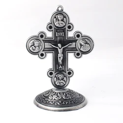 Religious Metal Crafts Catholic Christianity Jesus Orthodox Church Four Temples Apostles Crucifix Home Decoration STAC004