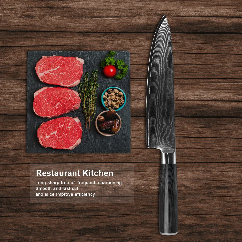 cheap wholesale steel knife set damascus knife blade blank pakistan set