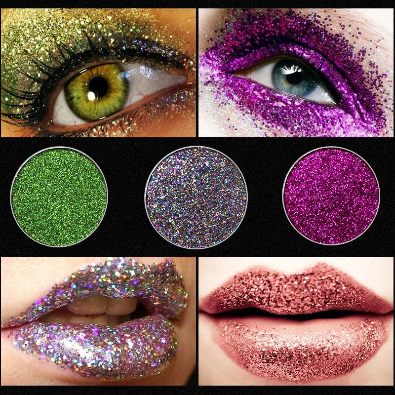 OEM Pressed Makeup Vegan single glitter EyeShadow Pressed Power Eye Shadow Single Shimmer Glitter Eyeshadow