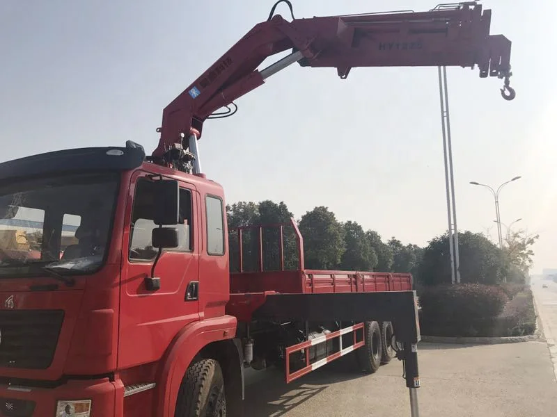 China mini 12t hydraulic boom lift articulated arm crane truck manipulator for construction hot sale in 2024