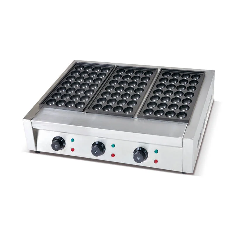 Electric Grill Pan Cooker Grilled Fish Seasoning Takoyaki Plate Maker Gas 3-Head Fishball