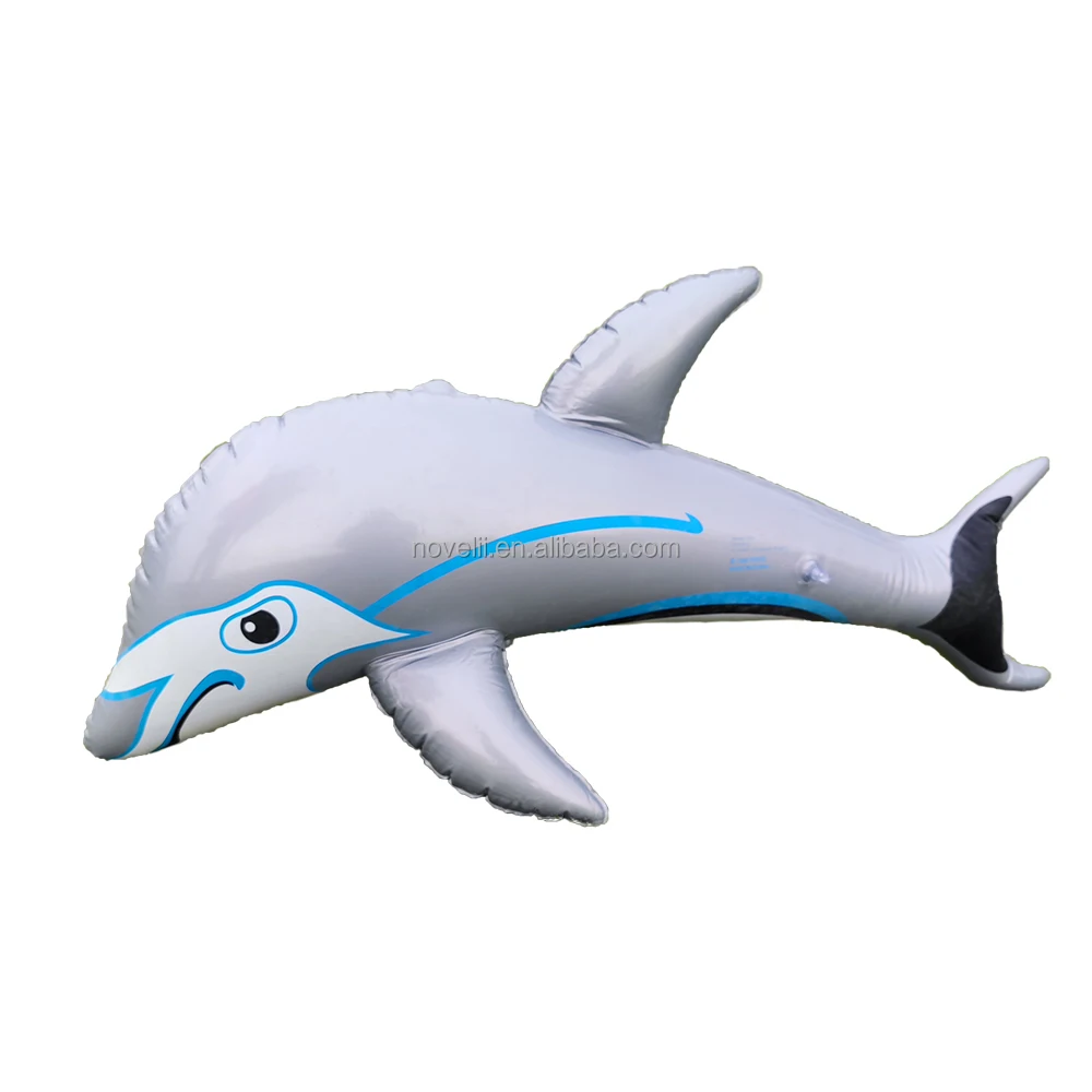 Inflatable dolphin PVC animal pool float ride-on pool beach decoration