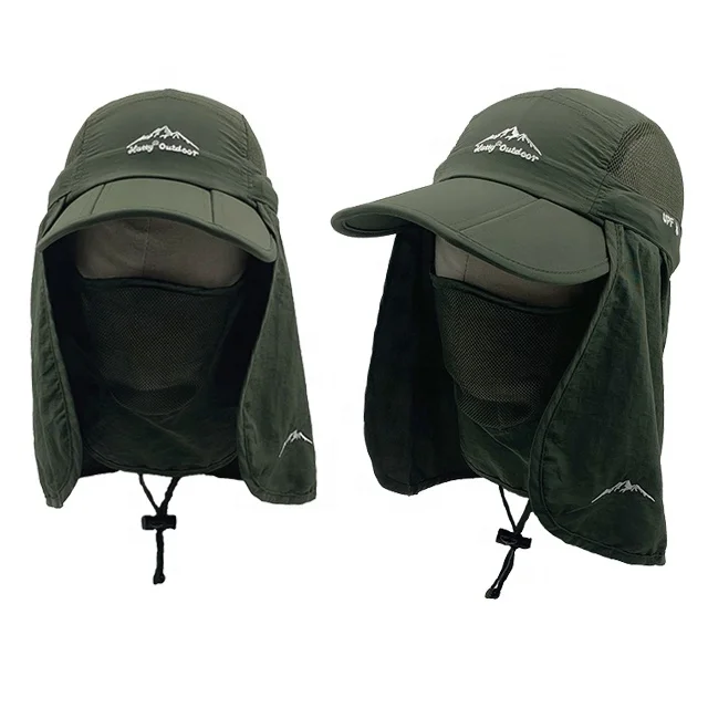 Fashionable sport quick-dry foldable outdoor hiking hat climbing hat alpine cap fishing flap legionnaire hats