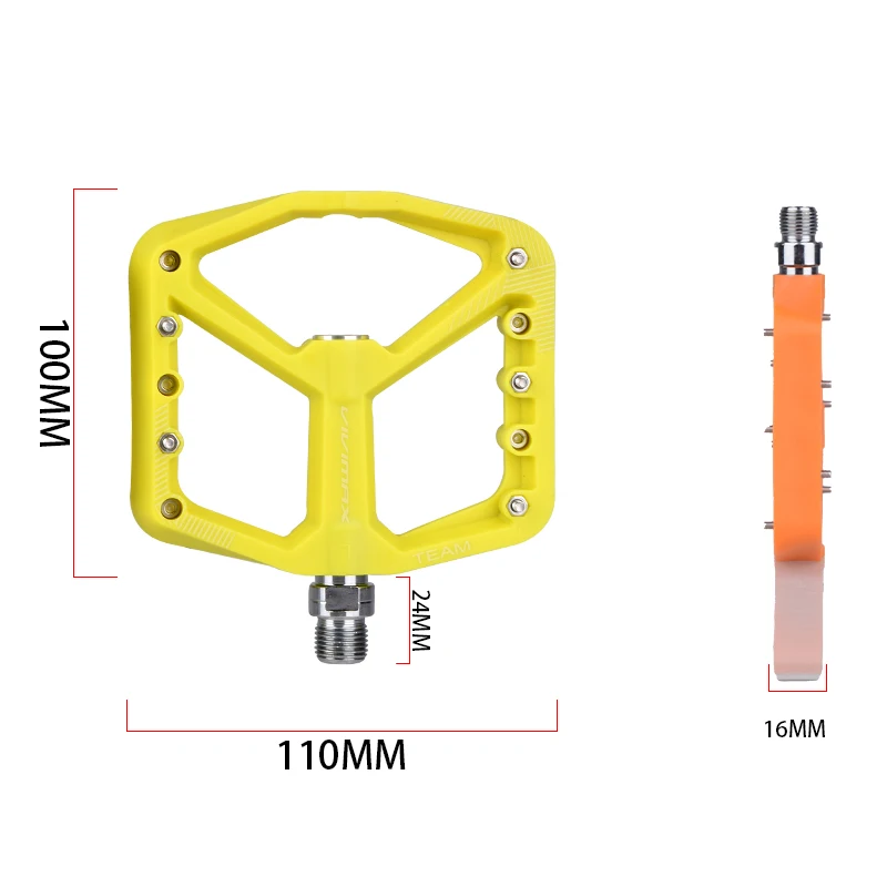 Bicycle Pedal Mountain Bike Anti-slip Ultralight CNC Flat Wide MTB Pedals Cycling Parts