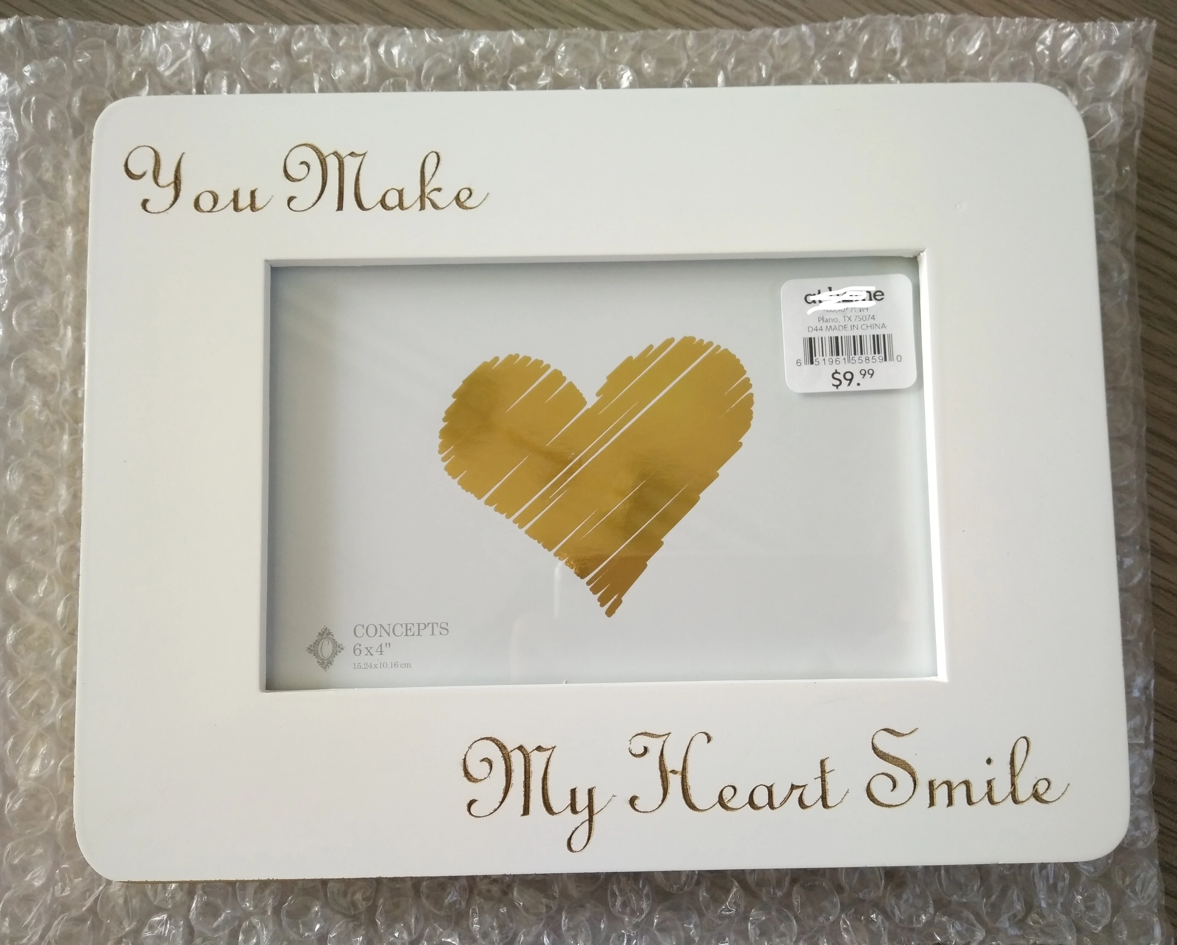 Engravable picture frame 4x6INCH Hanging Heart Wedding Decoration Souvenirs Wooden Picture Photo Frame