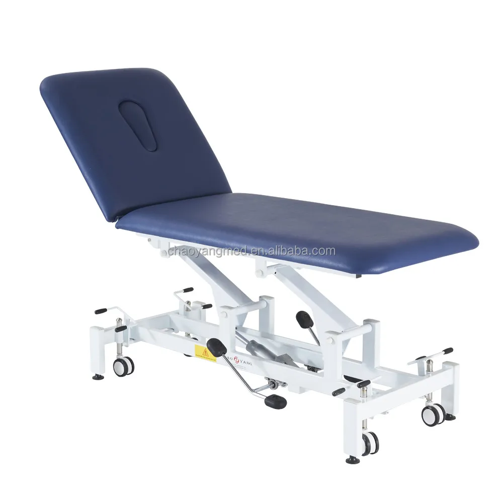 Chaoyang Medical 2 Section Hydraulic Couch Examination Massage Table Therapy Physiotherapy Bed Treatment Table