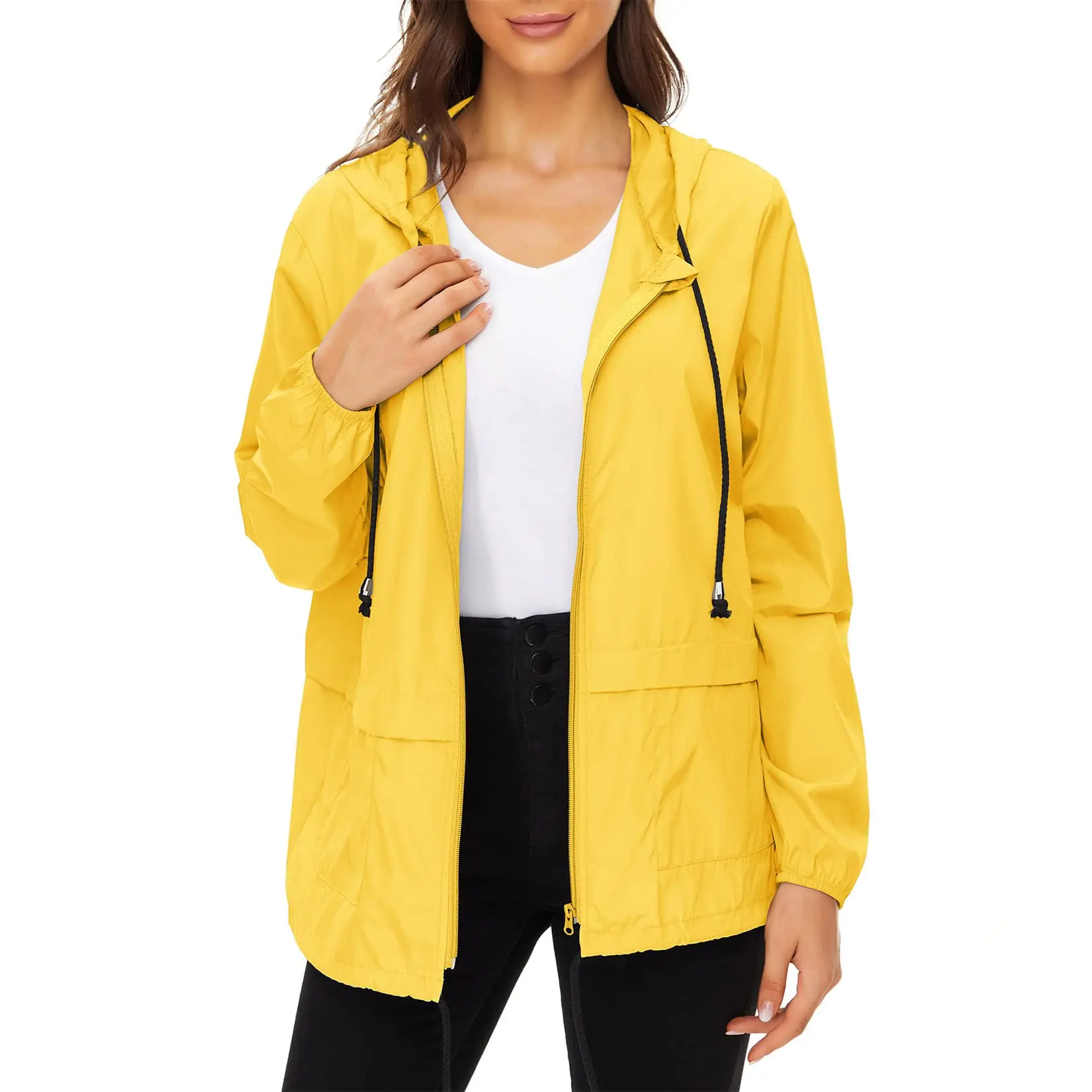 ODM OEM Waterproof Windbreaker Manufacturer Custom Women Clothing Trench Coat Windbreaker Jacket