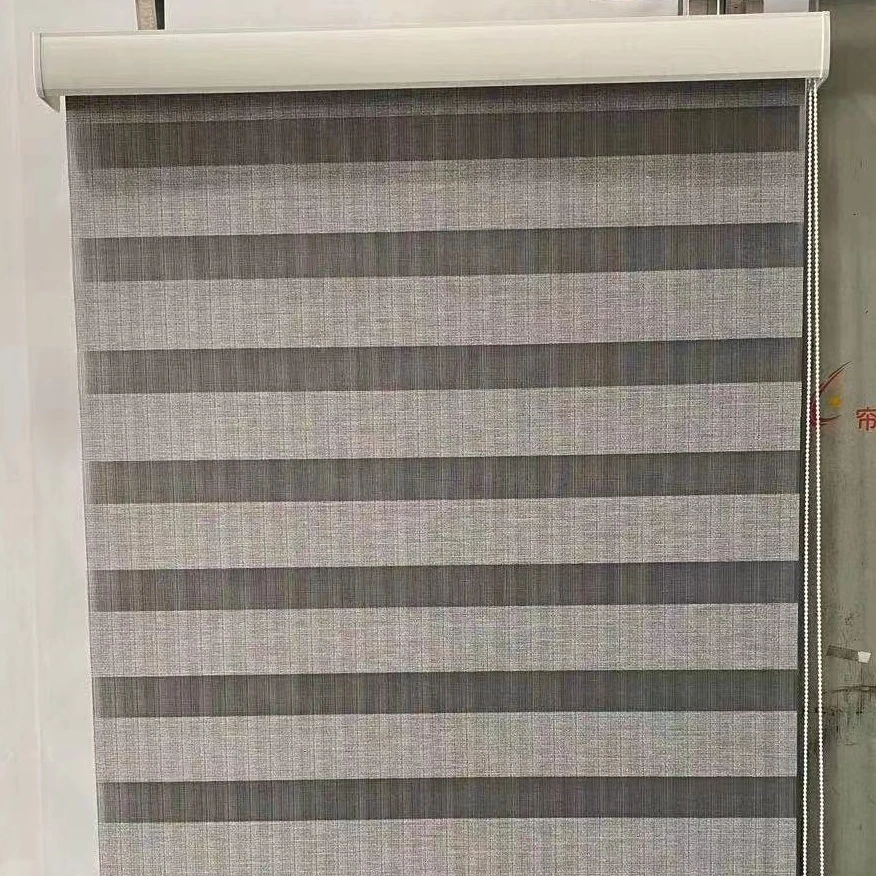 roller zebra  smart home blind motor blackout roll blinds fabric 	 day and night zebra roller blinds
