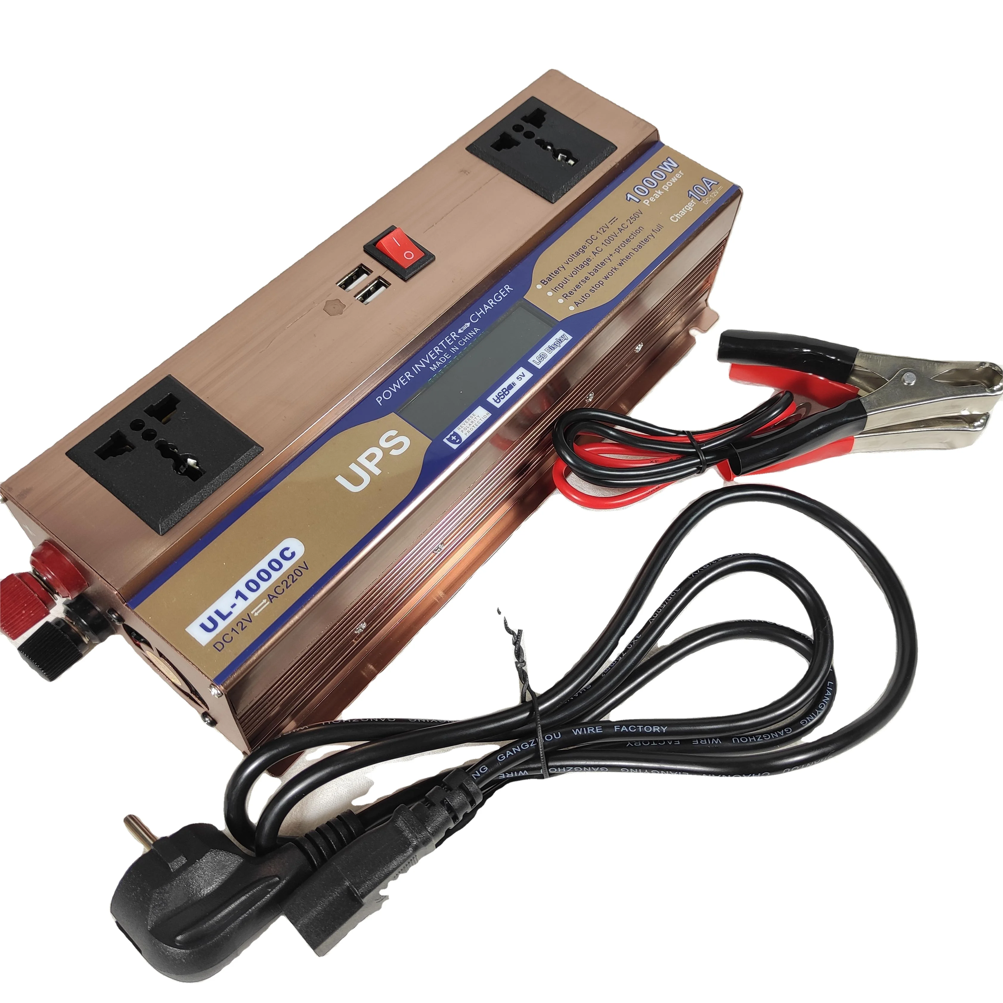 1000W UPS Inverter DC 12V to AC 220V Modified Sine Wave Inverter Solar Power System