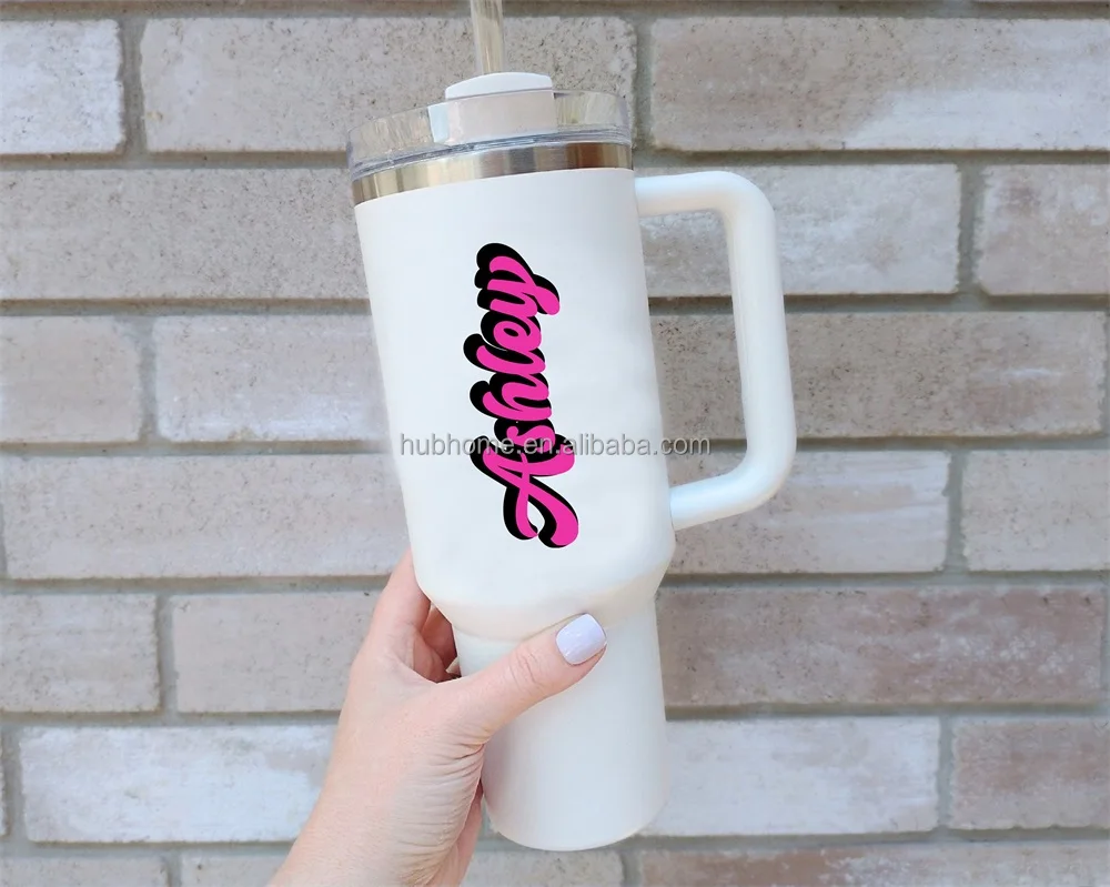 custom waterproof transfer logo printing label transfer separation sticker uv transfer stickers for cup lid wall laptop