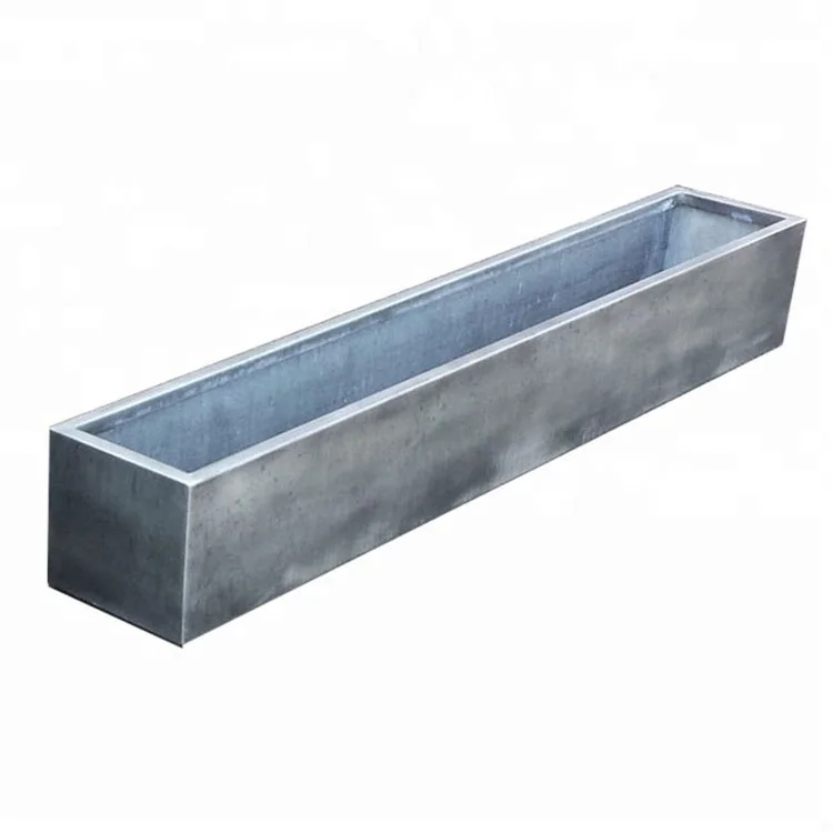 Customized  stainless steel rectangle flower planters