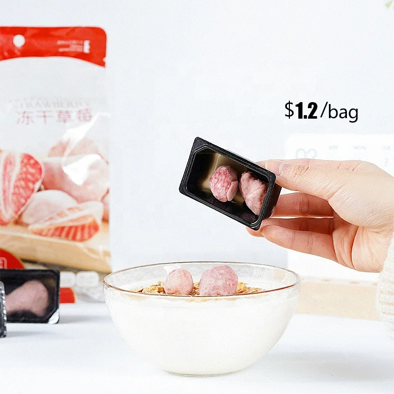 
Fd Food Organic Strawberries Dice Dry Packaged Manufacturer Cheap Price Freeze Dried Strawberry 