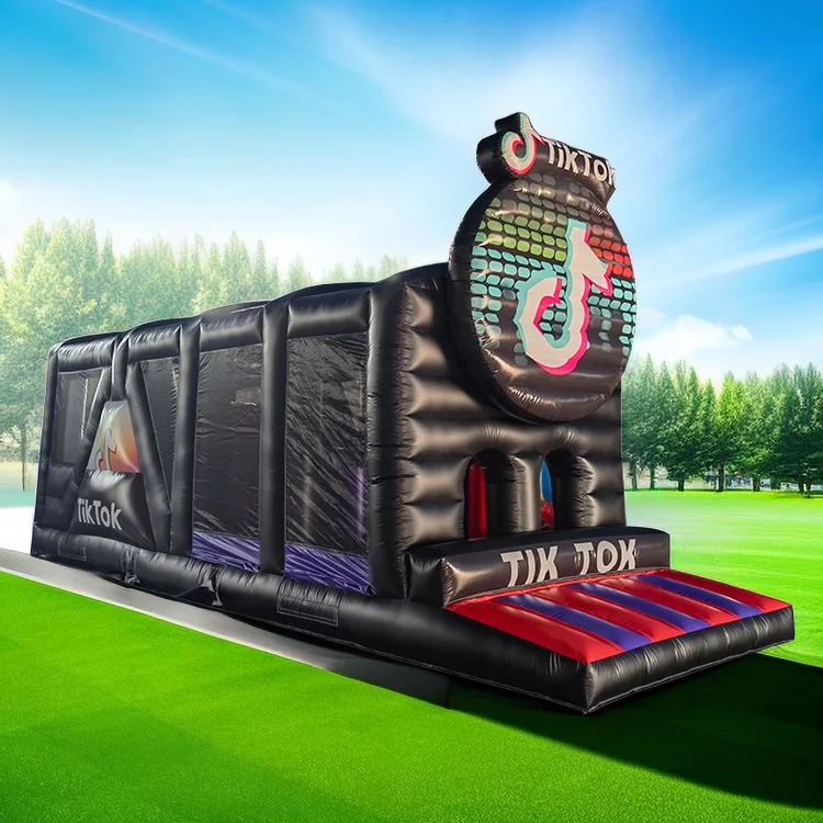 Outdoor Playground Theme Park Amusement Sport Jumping Castle Course Bouncer Park giant inflatable 5k obstacle course