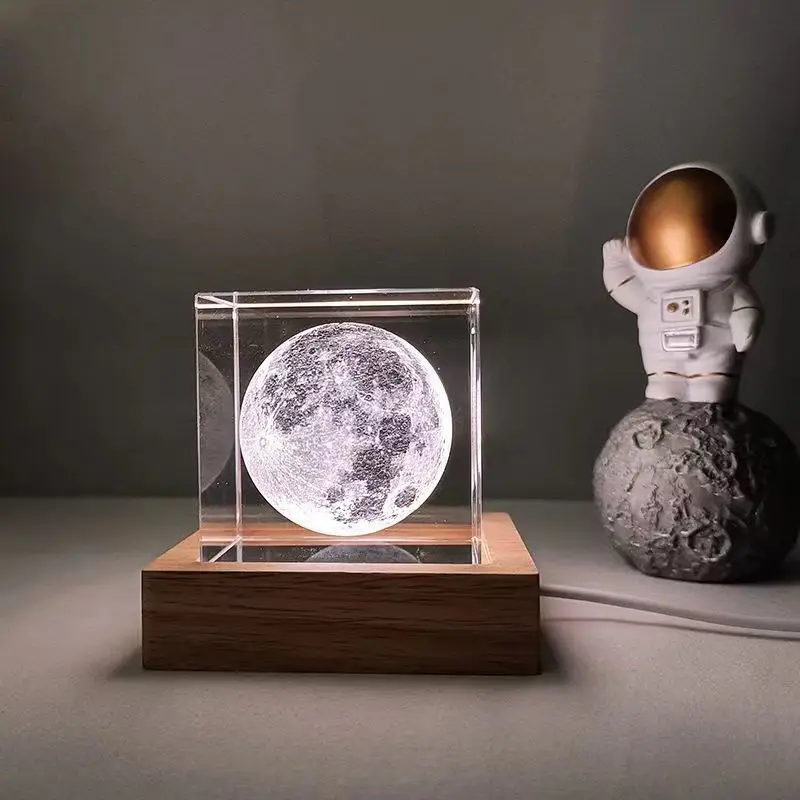 Creative Wholesale 3d Customized K9 crystal cube Crystal Glass Cube on sale