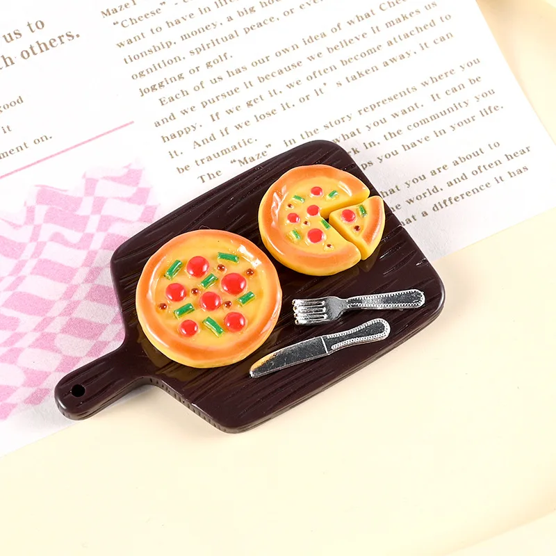Новая плоская спинка имитация foodplay Смола пицца