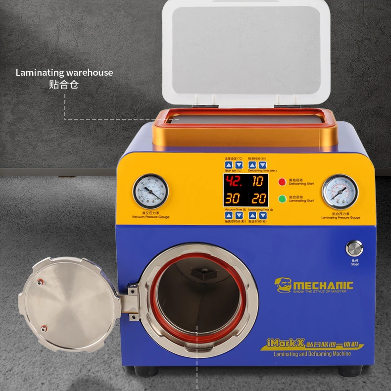 MECHANIC iMark X Intelligent Laminator Bubble Remover 2 IN 1 Machine for Straight Screen For IPhone HUAWEI OPPO Repair Tool