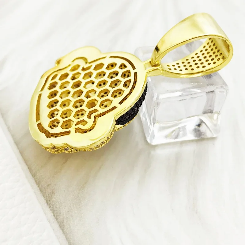 Charm Animal Monkey Pendant Cartoon Topgillz Cubic Zirconia Pendant Necklace