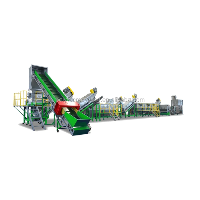Polyretec PE PP Film Bag Crushing Washing Plastic Recycling Machine Line