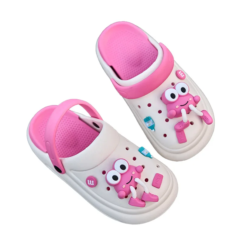 Shoes indoor outdoor cute cartoon frog animal slippers soft fashion close toe eva sole beach sandals slippers for women