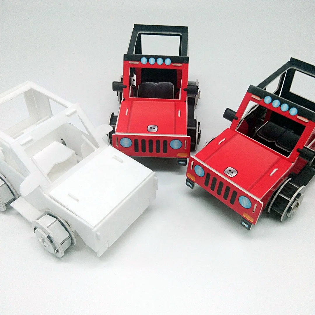 Креативная детская игрушка-Пазл «сделай сам» из пенопласта 3D стереоскопический пазл Модель машина