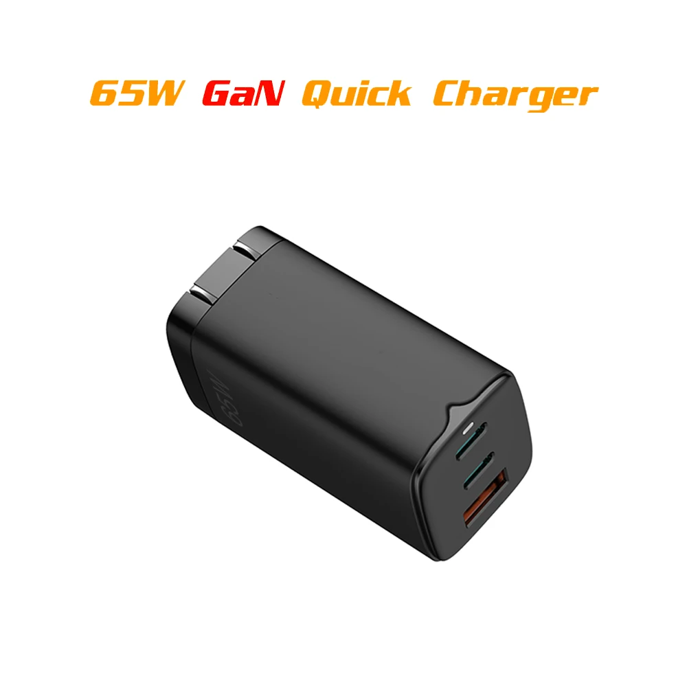 Greatpower Super Mini 65W 2C1A Mobile Phone Fast Charging USB-C Travel Charger Desktop Adapter For iphone Foldable PD 65W