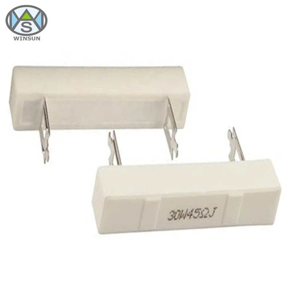 1 2 5 10 100 1K 2K 5K 10K 15K 20K 30K 50K 60K 80K 100K ohm SQH Vertical Type Ceramic Core Cement Resistor