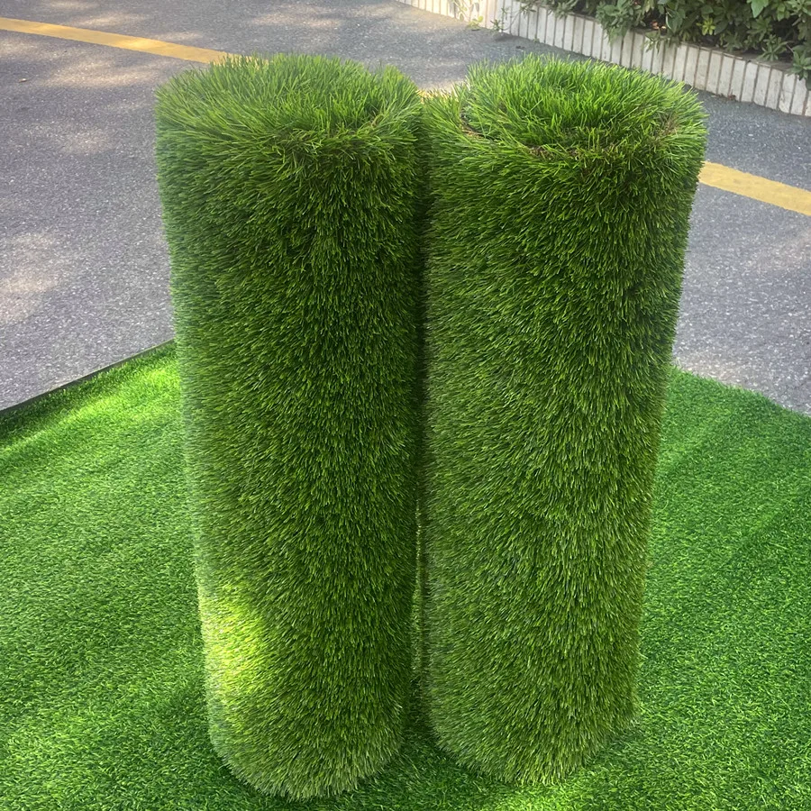 2025 New Waterproof Fireproof Faux Turf Carpet Greenery Style Artificial Grass for Outdoor Wall Landscaping and Party Occasions