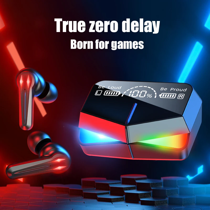 2021 NEW M28 TWS Gaming Earphone 65ms Low-Latency Headphone True Earbud Gaming Wireless Headset For PUBG Call