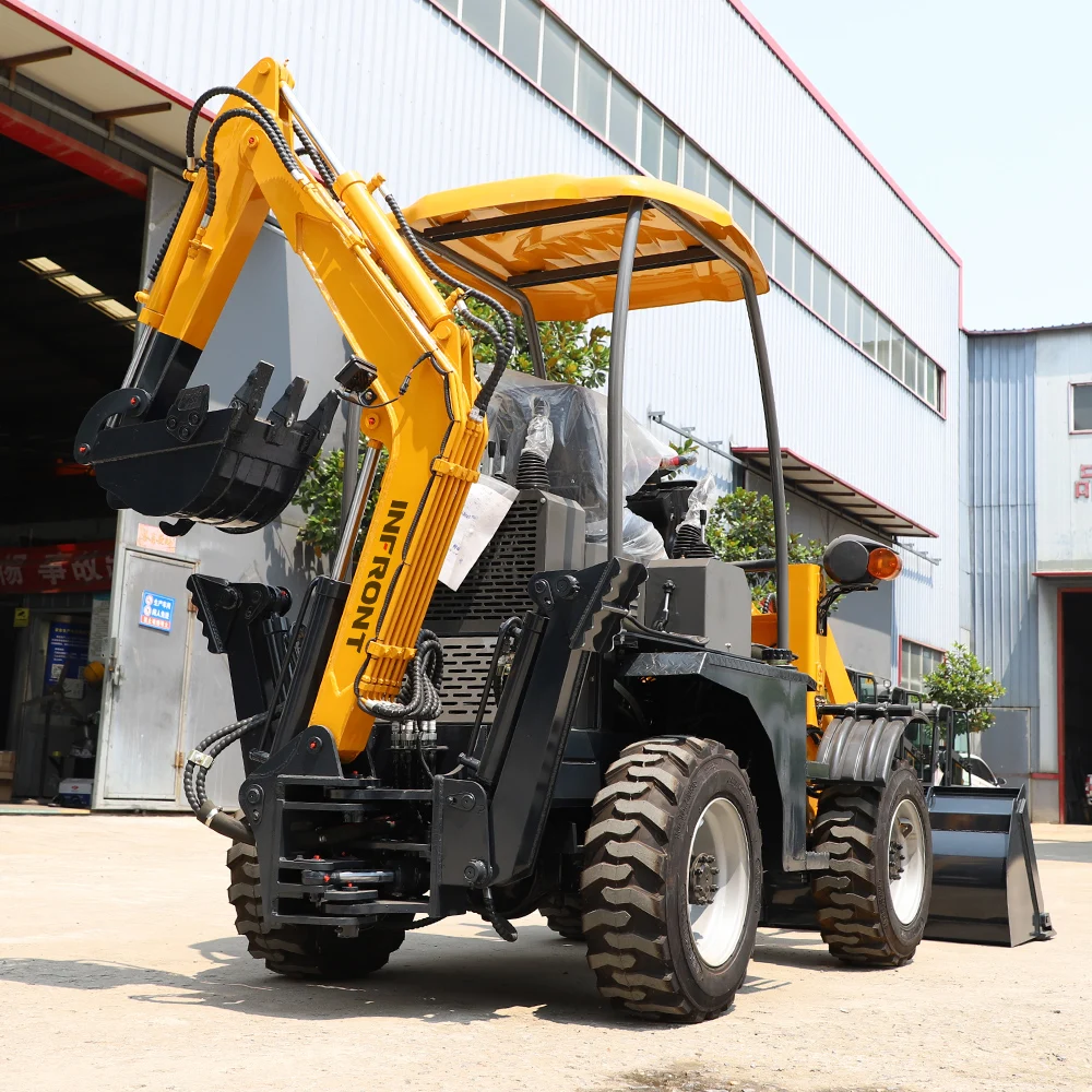 best price high quality mini backhoe machinery backhoe small garden  backhoe made in china by INFRONT