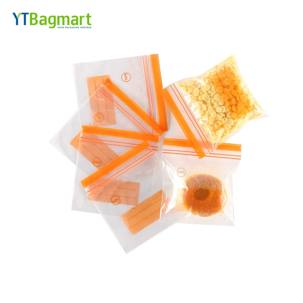 Прозрачная упаковка для пищевых продуктов YTBagmart пакеты с двойной застежкой-молнией водонепроницаемые